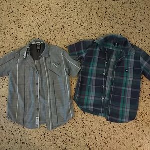 Boys button down skater style shirts bundle